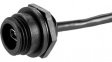 PX0456 Гнездо; USB AB mini; гнездо USB AB mini, вилка 6pin; PIN:6; IP68