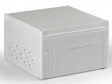 OPCM303018G Cubo O 300 x 300 x 187 мм, метрические выбивные отверстие, серая крышка, PC, IP