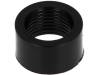 FIX-LED5-5T, Гайка; 5мм; черный; UL94V-2; Мат-л: полиамид; L:5мм, FIX&FASTEN