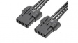 215310-1041 Cable Assembly, Mizu-P25 Receptacle - Mizu-P25 Receptacle, 4 Circuits, 150mm