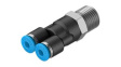 QSY-1/4-4 Push-In Y-Fitting, 43.4mm, Compressed Air, QS