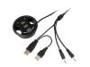 93894, Hub USB; USB 1.1,USB 2.0; черный; Кол-во портов:3; 480Мбит/с, Goobay