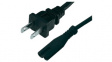 202+501 SVT18A/3C BLK 2,4M Mains lead set US/CAN 2.4 m blk 3x18AWG