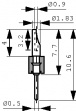 MK04/50Z штыревой разъем 1x50P