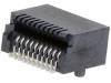 744410001 Гнездо; SFP; PIN:20; позолота; 30В; Цвет: черный; SMT; 0,5А