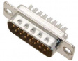09670155615 D-Sub plug 15 Male Solder Cup / Solder Lug/Straight