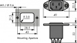 4300.5054 Разъем с сетевым фильтром 6 A 250 VAC