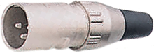 701-0500, XLR Cable plug 5Pnickel-plated, Deltron UK (DEM)