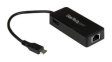 US1GC301AU Network Adapter USB-C - RJ45/USB-A Black