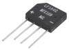 NTE169 Однофазный выпрямительный мост; Urmax:600В; If:2А; Ifsm:60А; THT