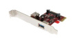 PEXUSB3S11 PCI Express USB-A Card with UASP Support, 2x USB 3.0, PCI-E x1