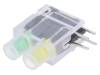 DBKD221, LED; в корпусе; зеленый/желтый; 3,9мм; Кол-во диод: 2; 20мА; 40°, SIGNAL-CONSTRUCT