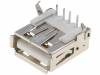 USBA-G Гнездо; USB A; THT; угловой 90°