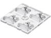 C13300 STRADA-2X2-T2, Линза для LED; квадратная; прозрачный; H:7,7мм; Габариты:50x50мм, LEDIL