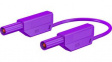 28.0125-20026 Safety Test Lead 2m Violet 1kV Nickel-Plated