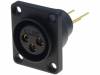 CP30071, Гнездо; XLR; "мама"; PIN:3; прямой; герметичный; THT; позолота; 5А, Cliff