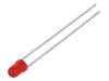 L-934SRD-D LED; 3мм; красный; 100-150мкд; 60°; Поверхность: выпуклая