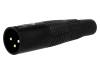 XLR-3W-G Вилка; XLR; "папа"; PIN:3; прямой; на провод; позолота