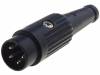 611-0400 Вилка; DIN; "папа"; PIN:4; Конфиг.выводов:216°; прямой; на провод