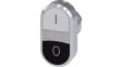 3SU1050-3AB61-0AK0 SIRIUS ACT Twin Push-Button front element Metal, glossy, white/black