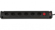 1150652316 Outlet Strip Bremounta 6x Type J (T13) - Type J (T12) Black 3m