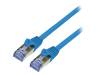 CQ5076S Patch cord; S/FTP; 6a; многопров; Cu; LSZH; синий; 5м; 26AWG