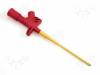 KLEPS2600RT Clip-on probe; pincers type; 6A; red; Grip capac: max.3.5mm; 4mm