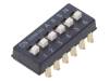 A6SN6104 Переключатель: DIP-SWITCH; Кол-во секций: 6; ON-OFF; 0,025A/24ВDC