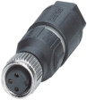1441040 SACC-M 8FS-3QO-0,25-M Cable socket M8, 3 Poles