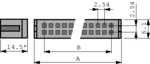 09185166813, Multipole socket DIN 41651 16, Female, Harting