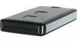 13122.44 Remote Control Case 2 Pushbutton 71.5x39.5x11mm Black / Chrome Plastic