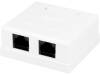 DN-938046-1, Модульная розетка; RJ45; Монтаж: накладной; Кат:6, DIGITUS