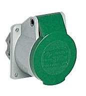 PB 16043 PI, PB...PI, sockets, bulkhead mounting housings, straight, extra-low voltage, ILME