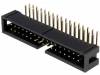 ZL231-34KG Гнездо; IDC; "папа"; PIN:34; угловой 90°; THT; позолота; 2,54мм