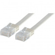 PB-FLUTP6-05-W Соединительный кабель, плоский RJ45 Cat.6 U/UTP 0.5 m белый