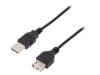 AK-300200-018-S Кабель; USB 2.0; гнездо USB A, вилка USB A; никелированные; 1,8м