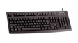 G83-6104LUNEU-2 Keyboard, EU US English with €/QWERTY, USB, Black