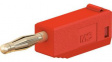 22.2616-22 Stackable Banana Plug \x1a2mm Red 10A 60V Gold-Plated