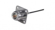 25 N-50-2-9/133 NE RF Connector, N-Type, Brass, Socket, Straight, 50Ohm, Crimp Terminal