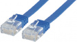 PB-FLUTP6-10-B Patch cable, flat RJ45 Cat.6 U/UTP 10 m blue