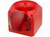PNV-0018 Сигнализатор: светозвуковой; 230ВAC; Цвет: красный; IP66; -25?70°C