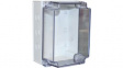 CHDX6-330C X6 Knock Out Enclosure, ABS, Transparent Lid, 125 x 175 x 85 mm, IP66/67, Grey,
