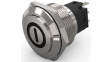 82-6161.2000.B001 Pushbutton Switch, 1CO, Maintained Function, Silver