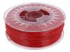 PETG-1.75-RED Филамент: PET-G; 1,75мм; красный; 220-250°C; 1кг; ±0,05мм