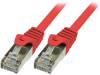 CP1024S Patch cord; F/UTP; 5e; многопров; CCA; ПВХ; красный; 0,5м; 26AWG