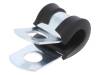 LKD1502 Хомуты; Oпетли: 6,4?7,9мм; W: 13мм; сталь; Материал корпуса: EPDM