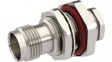 R143324000W TNC Straight Panel Mount RF Connector Socket, Clamp, 50Ohm
