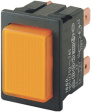 1660.0201 Illuminated Pushbutton Switch orange 2P