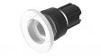 45-2631.19K0.000 Mushroom-Head Pushbutton Actuator, Black / Clear, IP66/IP67/IP69K, Momentary Fun