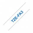 TZE-FA3 Этикеточная лента 12 mm синий на белом